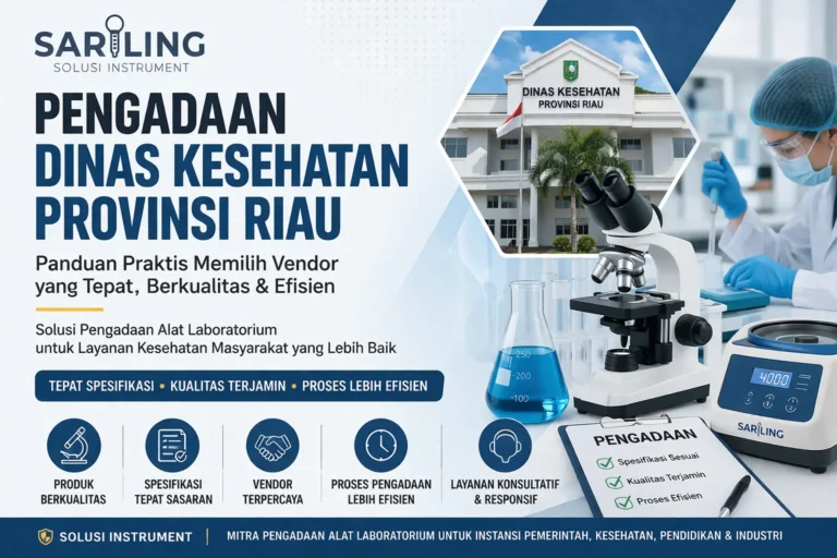 “Pengadaan Dinas Kesehatan Provinsi Riau untuk alat laboratorium bersama Solusi Instrument” yang efektif