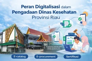 "Peran digitalisasi dalam pengadaan dinas kesehatan Provinsi Riau di kantor pemerintah daerah"
