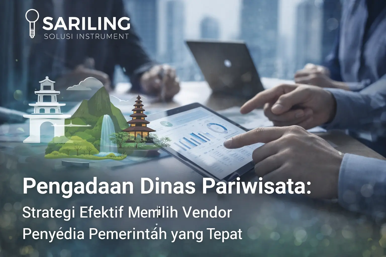 “Ilustrasi pengadaan dinas pariwisata dengan strategi memilih vendor penyedia pemerintah yang tepat oleh Sariling Solusi Instrument”