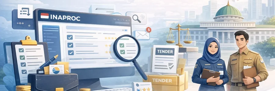 Ilustrasi pengadaan melalui INAPROC Dinas Kominfo untuk memilih vendor penyedia pemerintah yang tepat