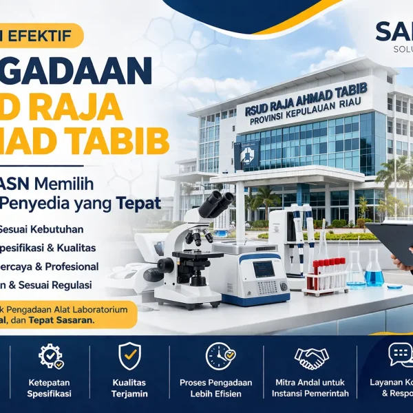 Strategi pengadaan RSUD Raja Ahmad Tabib bersama vendor penyedia alat laboratorium Solusi Intrument